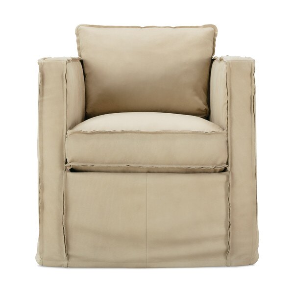 Leo Suede Swivel Chair